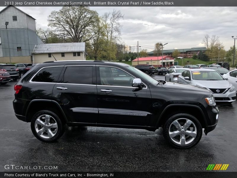 Brilliant Black Crystal Pearl / New Saddle/Black 2013 Jeep Grand Cherokee Overland Summit 4x4