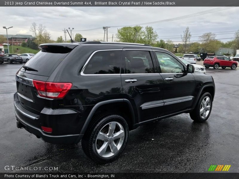 Brilliant Black Crystal Pearl / New Saddle/Black 2013 Jeep Grand Cherokee Overland Summit 4x4