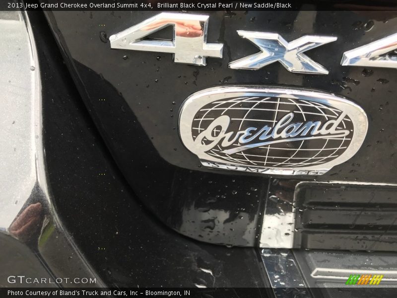 Brilliant Black Crystal Pearl / New Saddle/Black 2013 Jeep Grand Cherokee Overland Summit 4x4