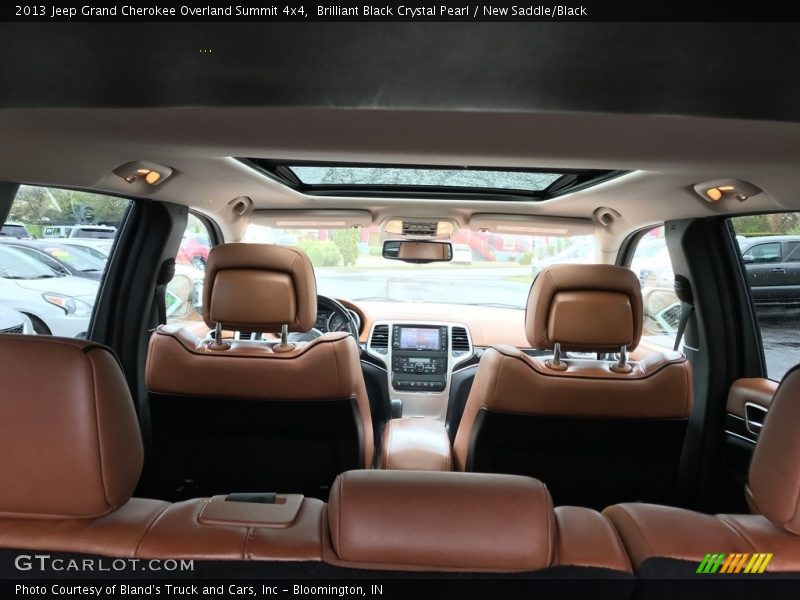 Brilliant Black Crystal Pearl / New Saddle/Black 2013 Jeep Grand Cherokee Overland Summit 4x4