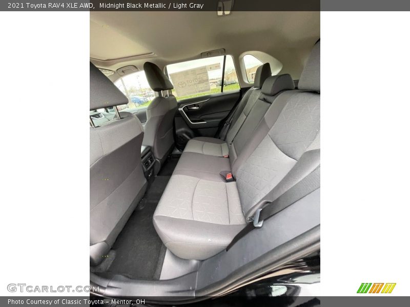 Midnight Black Metallic / Light Gray 2021 Toyota RAV4 XLE AWD