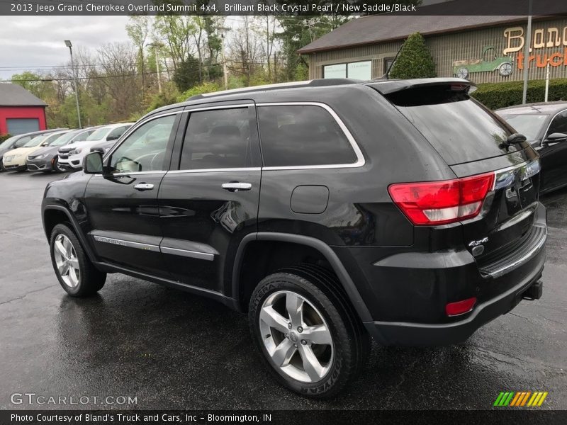 Brilliant Black Crystal Pearl / New Saddle/Black 2013 Jeep Grand Cherokee Overland Summit 4x4