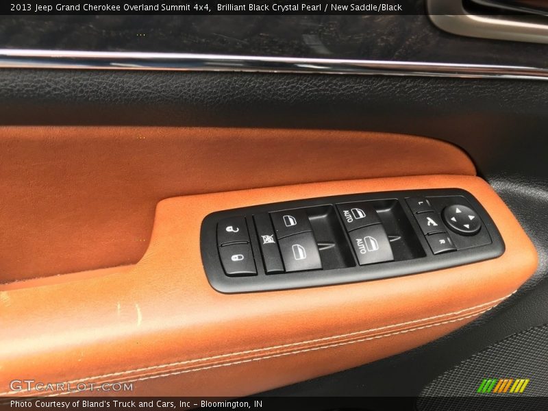 Brilliant Black Crystal Pearl / New Saddle/Black 2013 Jeep Grand Cherokee Overland Summit 4x4