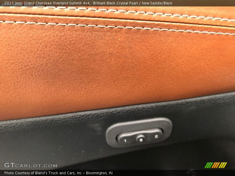 Brilliant Black Crystal Pearl / New Saddle/Black 2013 Jeep Grand Cherokee Overland Summit 4x4