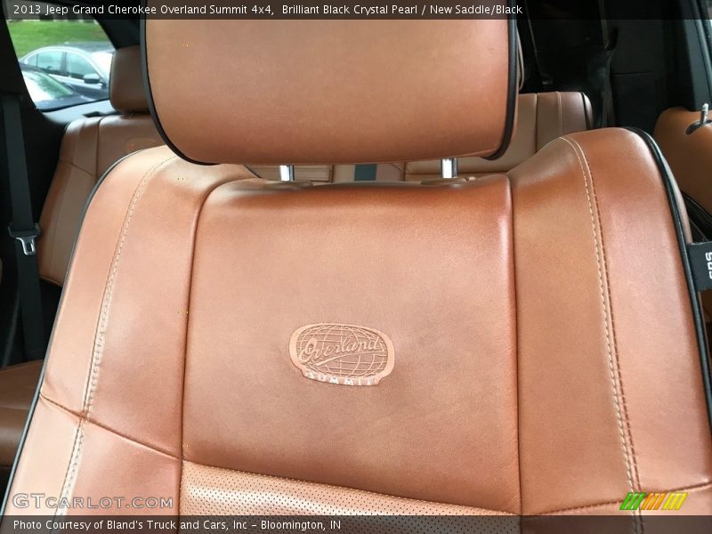 Brilliant Black Crystal Pearl / New Saddle/Black 2013 Jeep Grand Cherokee Overland Summit 4x4