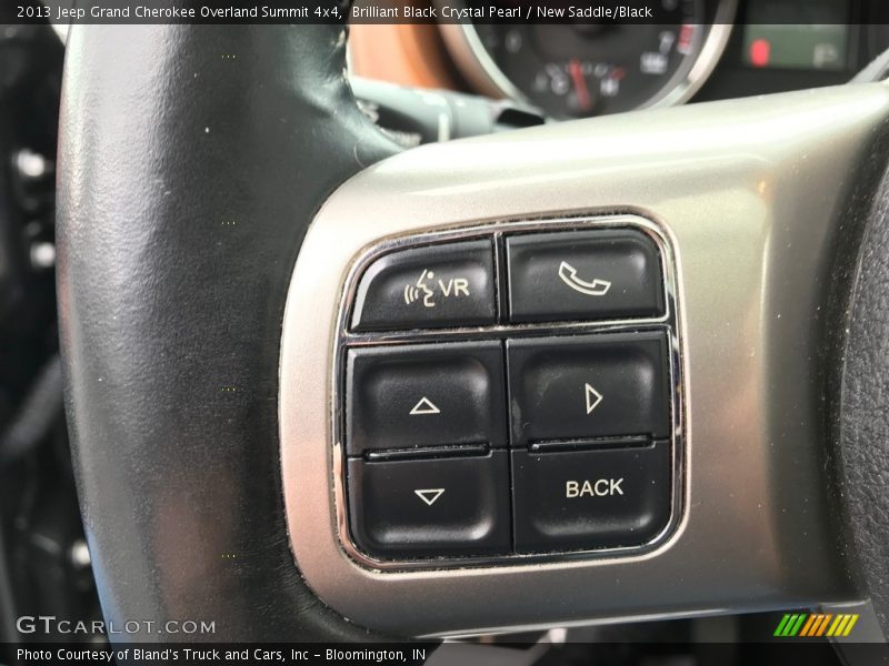 Brilliant Black Crystal Pearl / New Saddle/Black 2013 Jeep Grand Cherokee Overland Summit 4x4