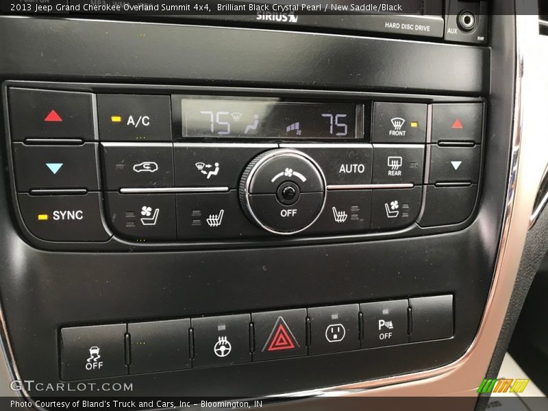 Brilliant Black Crystal Pearl / New Saddle/Black 2013 Jeep Grand Cherokee Overland Summit 4x4