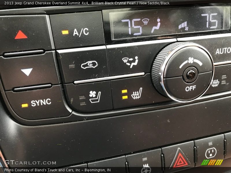 Brilliant Black Crystal Pearl / New Saddle/Black 2013 Jeep Grand Cherokee Overland Summit 4x4