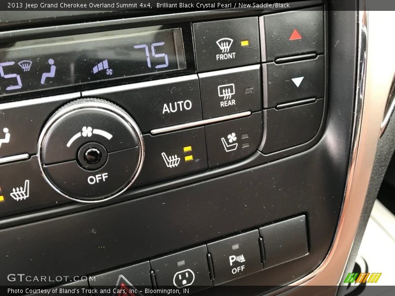 Brilliant Black Crystal Pearl / New Saddle/Black 2013 Jeep Grand Cherokee Overland Summit 4x4