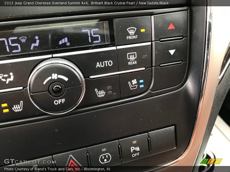 Brilliant Black Crystal Pearl / New Saddle/Black 2013 Jeep Grand Cherokee Overland Summit 4x4