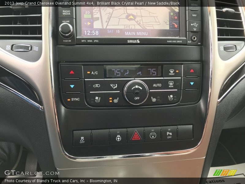 Brilliant Black Crystal Pearl / New Saddle/Black 2013 Jeep Grand Cherokee Overland Summit 4x4