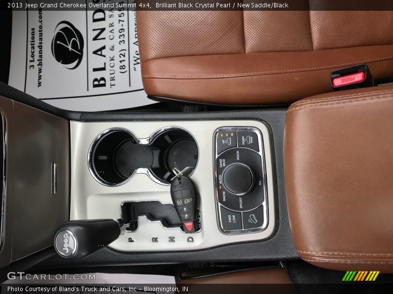 Brilliant Black Crystal Pearl / New Saddle/Black 2013 Jeep Grand Cherokee Overland Summit 4x4