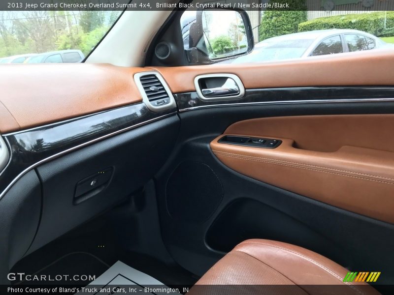 Brilliant Black Crystal Pearl / New Saddle/Black 2013 Jeep Grand Cherokee Overland Summit 4x4