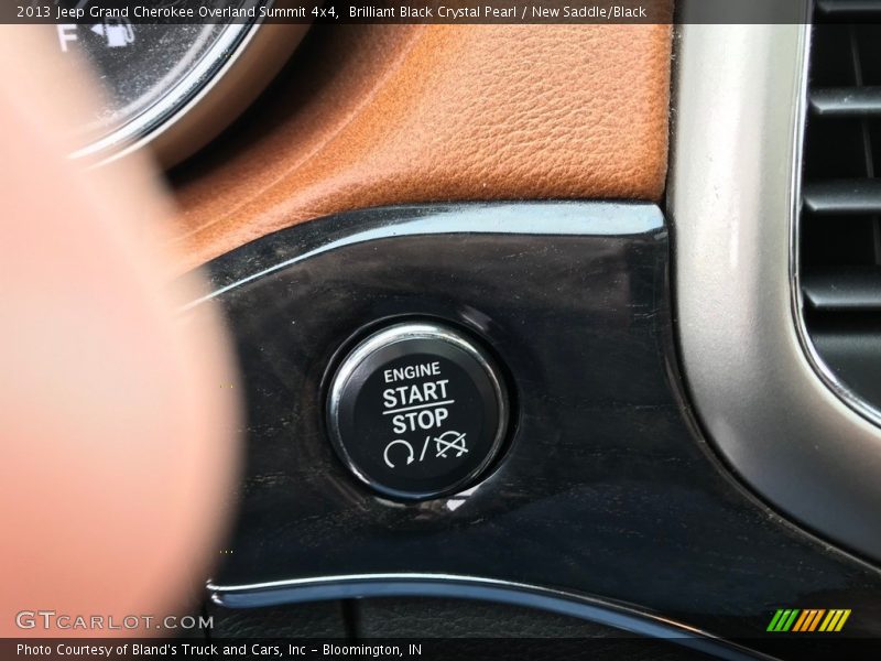 Brilliant Black Crystal Pearl / New Saddle/Black 2013 Jeep Grand Cherokee Overland Summit 4x4