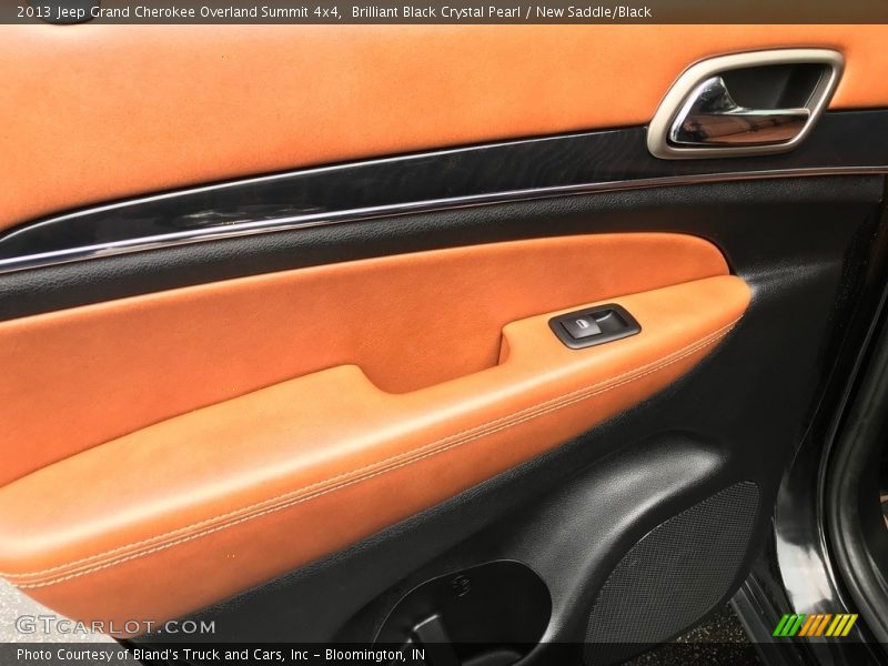 Brilliant Black Crystal Pearl / New Saddle/Black 2013 Jeep Grand Cherokee Overland Summit 4x4