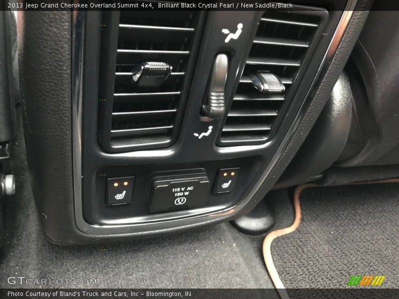 Brilliant Black Crystal Pearl / New Saddle/Black 2013 Jeep Grand Cherokee Overland Summit 4x4