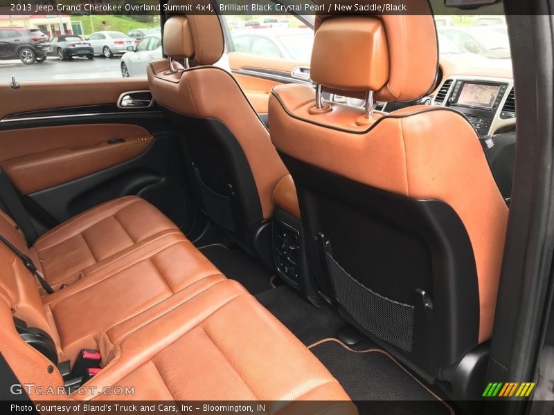 Brilliant Black Crystal Pearl / New Saddle/Black 2013 Jeep Grand Cherokee Overland Summit 4x4