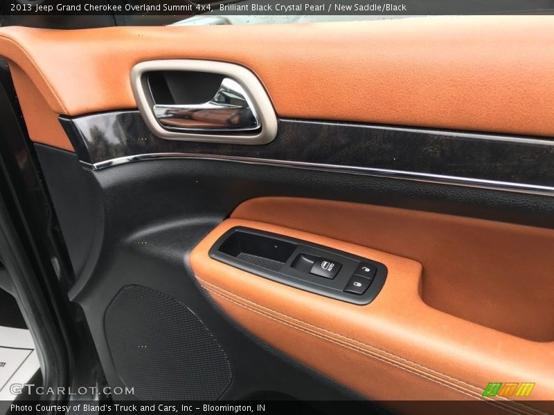 Brilliant Black Crystal Pearl / New Saddle/Black 2013 Jeep Grand Cherokee Overland Summit 4x4