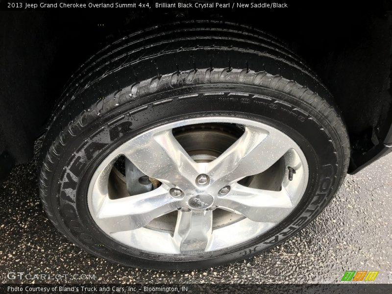 Brilliant Black Crystal Pearl / New Saddle/Black 2013 Jeep Grand Cherokee Overland Summit 4x4