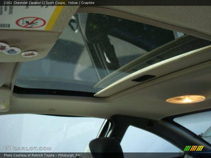 Yellow / Graphite 2002 Chevrolet Cavalier LS Sport Coupe