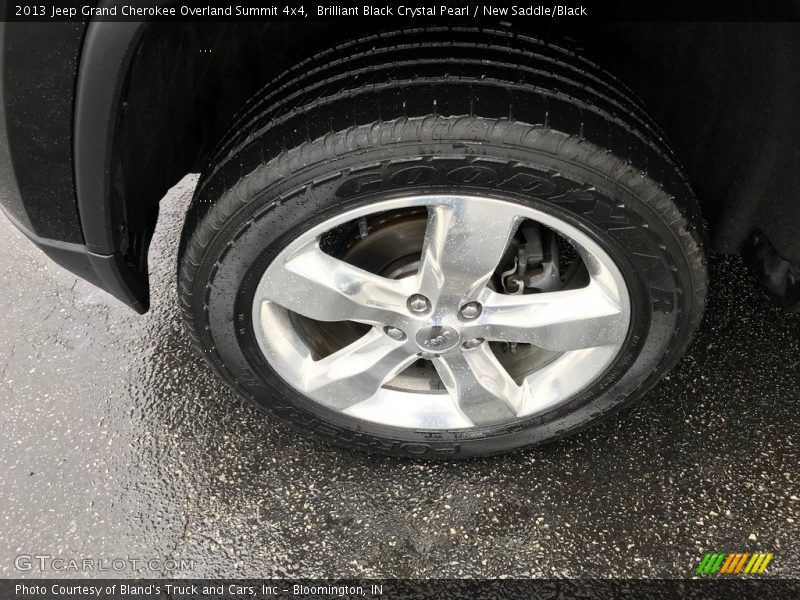 Brilliant Black Crystal Pearl / New Saddle/Black 2013 Jeep Grand Cherokee Overland Summit 4x4