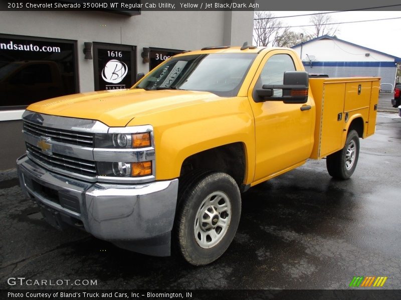 Yellow / Jet Black/Dark Ash 2015 Chevrolet Silverado 3500HD WT Regular Cab Utility