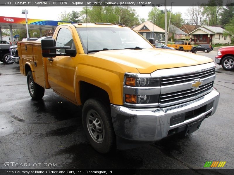 Yellow / Jet Black/Dark Ash 2015 Chevrolet Silverado 3500HD WT Regular Cab Utility