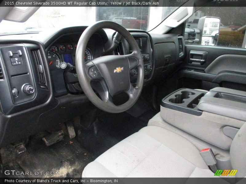 Yellow / Jet Black/Dark Ash 2015 Chevrolet Silverado 3500HD WT Regular Cab Utility