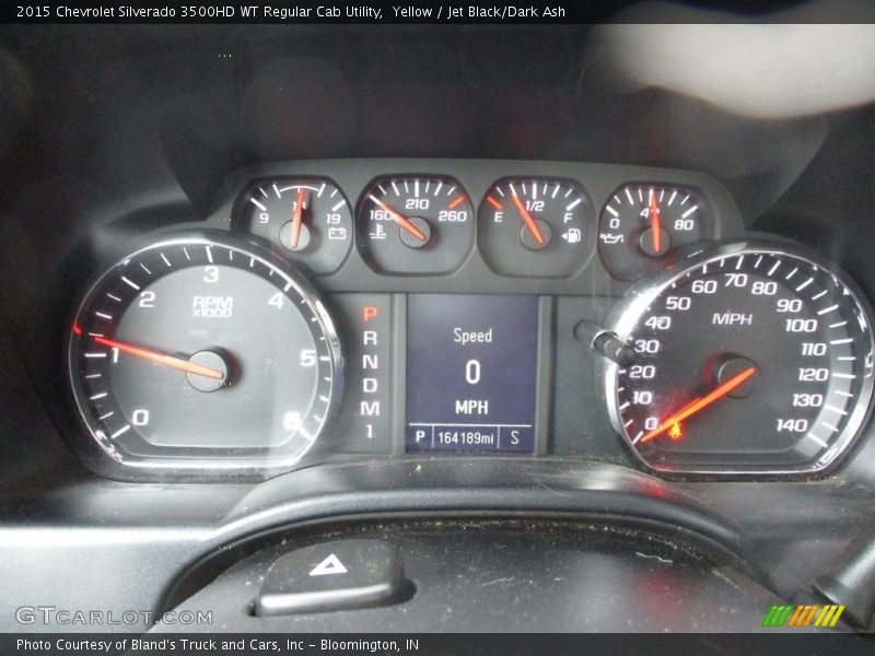 Yellow / Jet Black/Dark Ash 2015 Chevrolet Silverado 3500HD WT Regular Cab Utility