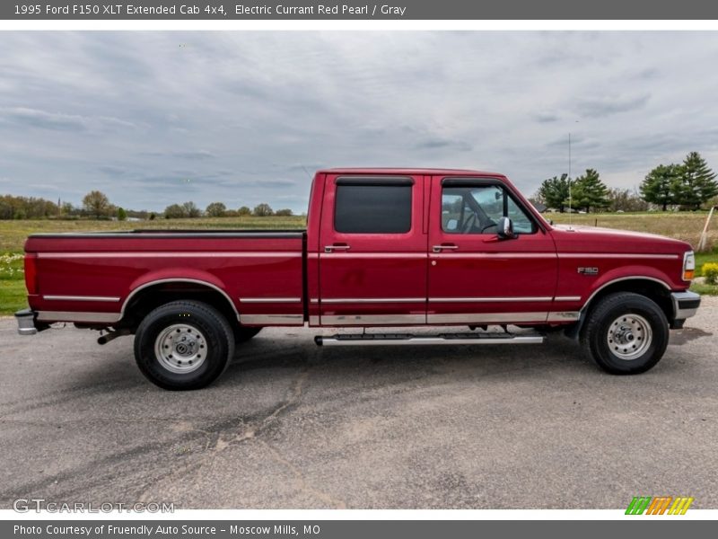 1995 F150 XLT Extended Cab 4x4 Electric Currant Red Pearl