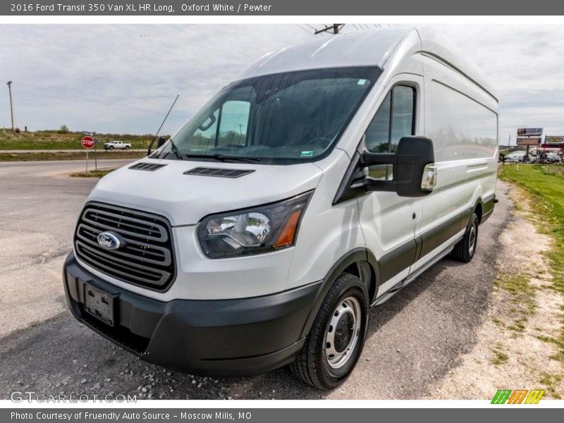 Oxford White / Pewter 2016 Ford Transit 350 Van XL HR Long