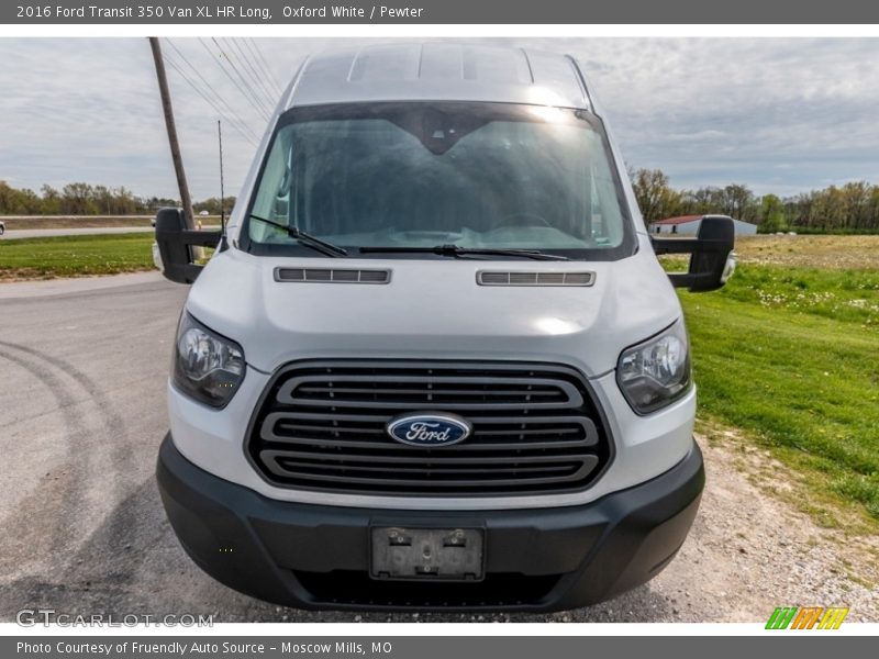 Oxford White / Pewter 2016 Ford Transit 350 Van XL HR Long