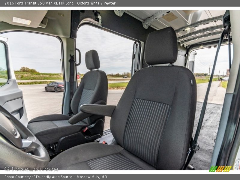 Front Seat of 2016 Transit 350 Van XL HR Long