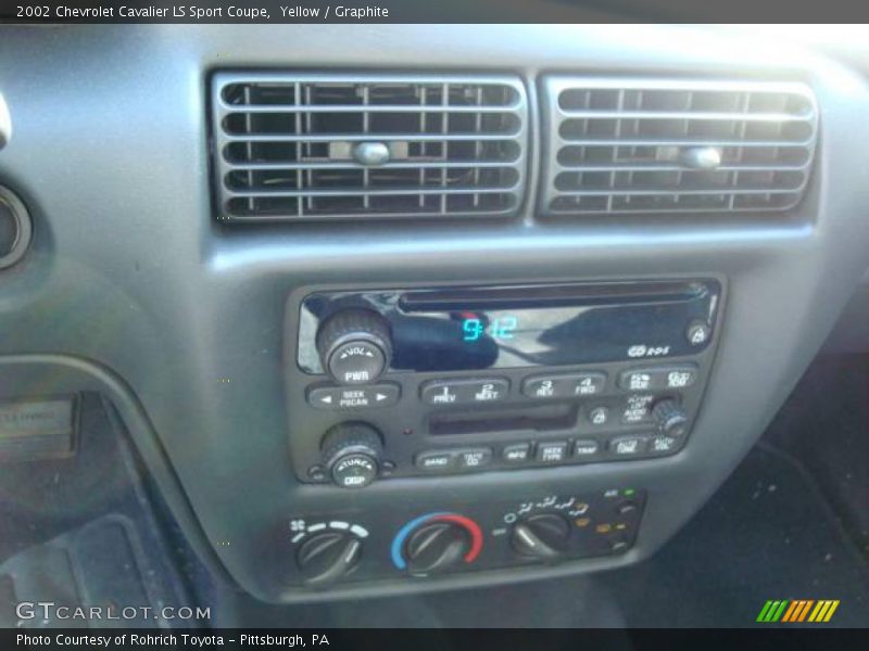 Yellow / Graphite 2002 Chevrolet Cavalier LS Sport Coupe
