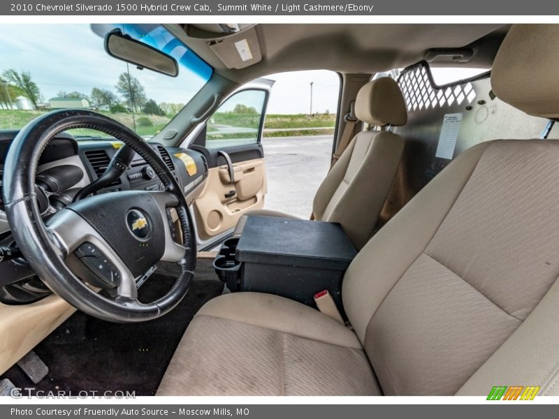 Summit White / Light Cashmere/Ebony 2010 Chevrolet Silverado 1500 Hybrid Crew Cab