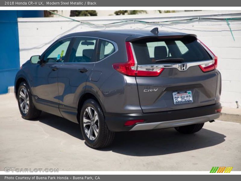 Modern Steel Metallic / Black 2018 Honda CR-V LX