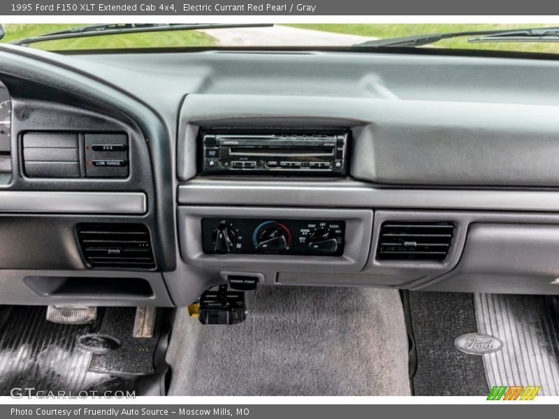 Electric Currant Red Pearl / Gray 1995 Ford F150 XLT Extended Cab 4x4