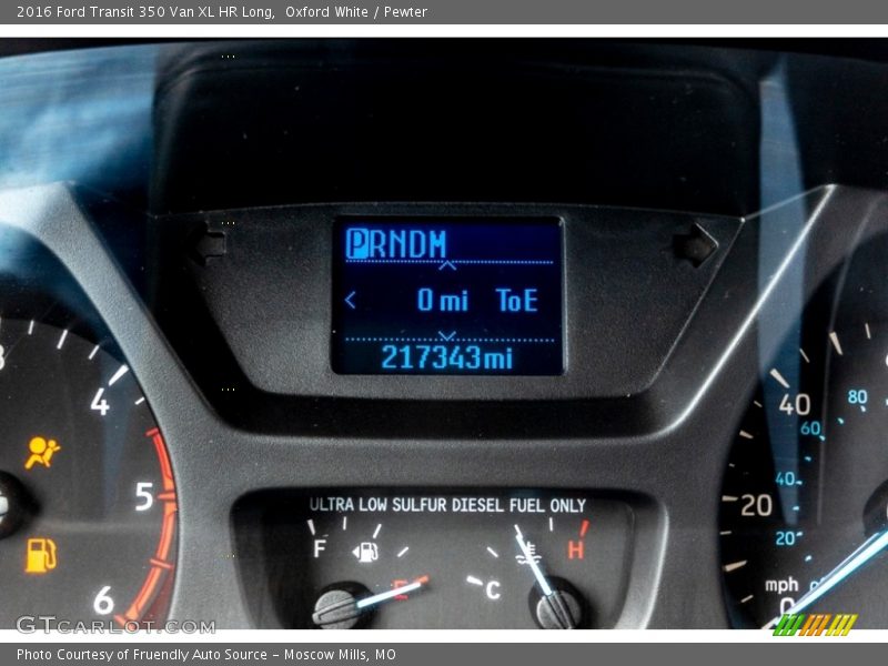 Oxford White / Pewter 2016 Ford Transit 350 Van XL HR Long