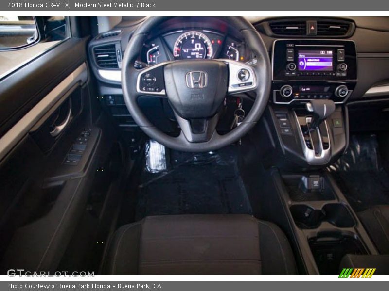 Modern Steel Metallic / Black 2018 Honda CR-V LX