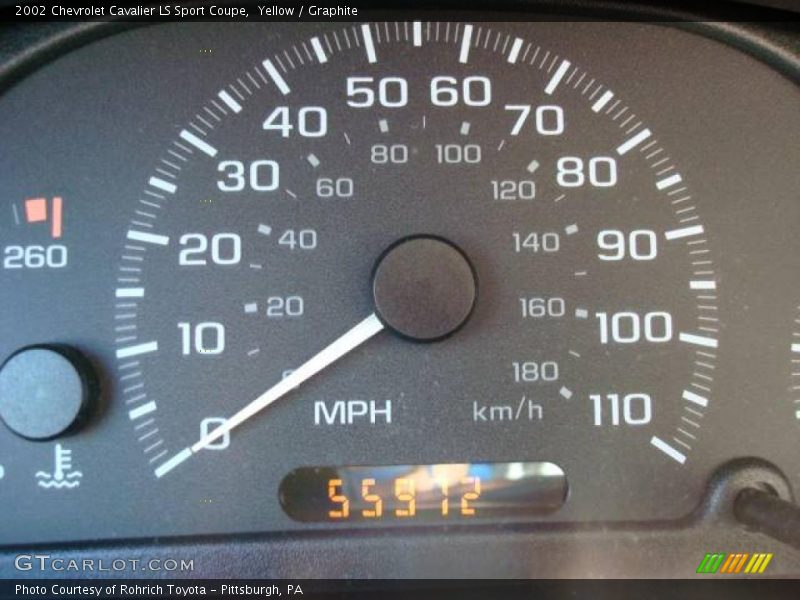 Yellow / Graphite 2002 Chevrolet Cavalier LS Sport Coupe