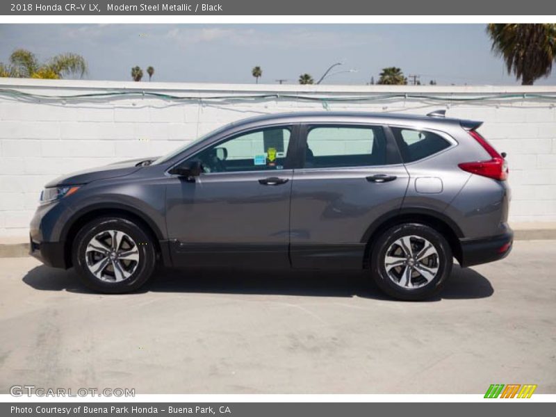 Modern Steel Metallic / Black 2018 Honda CR-V LX