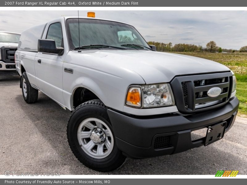 Oxford White / Medium Dark Flint 2007 Ford Ranger XL Regular Cab 4x4