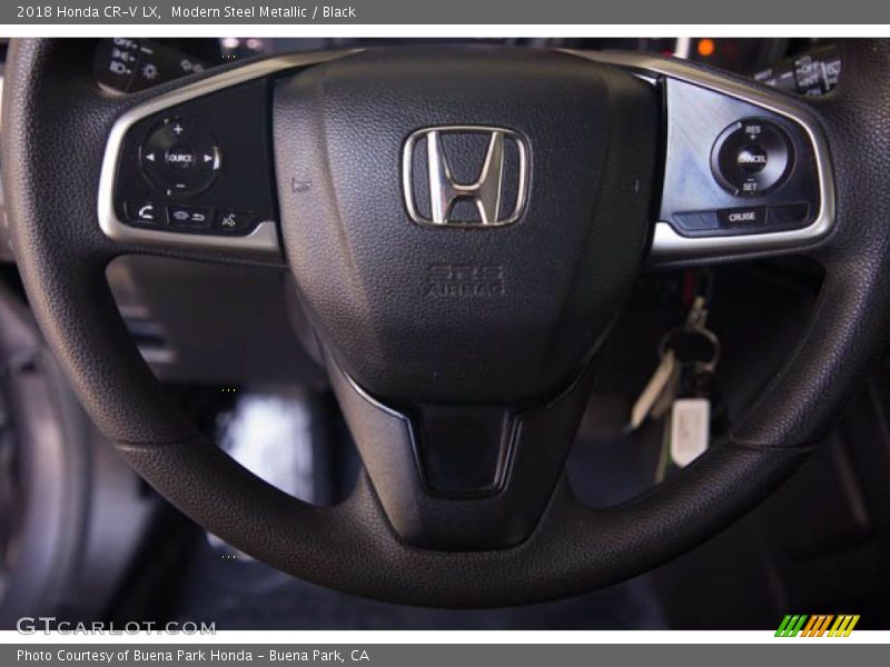 Modern Steel Metallic / Black 2018 Honda CR-V LX