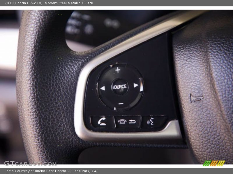 Modern Steel Metallic / Black 2018 Honda CR-V LX