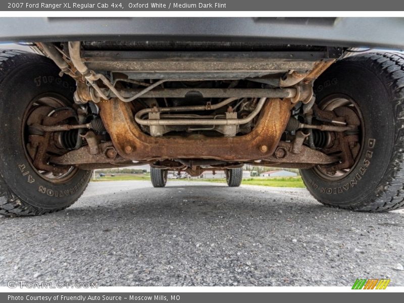 Undercarriage of 2007 Ranger XL Regular Cab 4x4