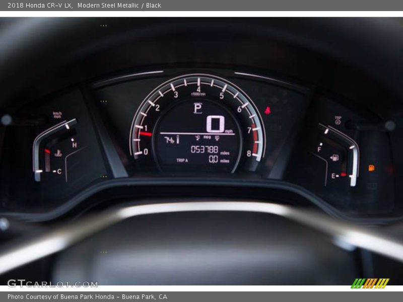 Modern Steel Metallic / Black 2018 Honda CR-V LX