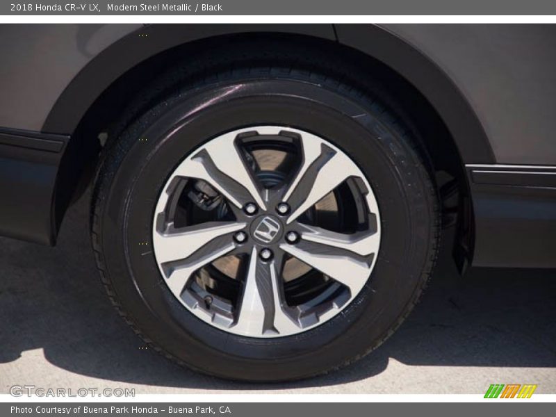 Modern Steel Metallic / Black 2018 Honda CR-V LX