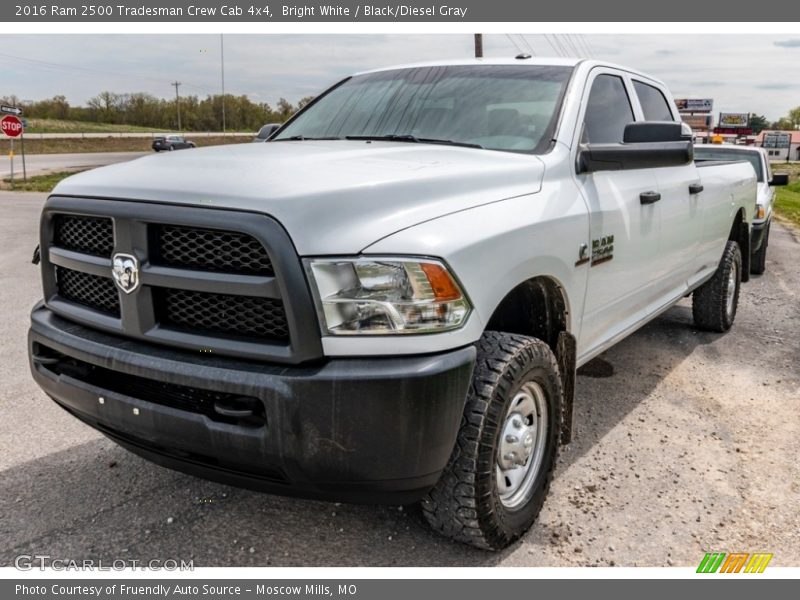 Bright White / Black/Diesel Gray 2016 Ram 2500 Tradesman Crew Cab 4x4