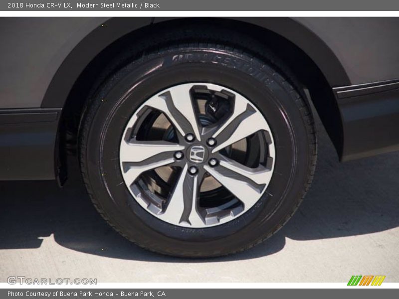 Modern Steel Metallic / Black 2018 Honda CR-V LX