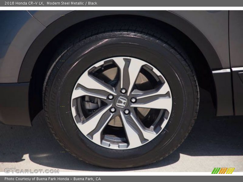 Modern Steel Metallic / Black 2018 Honda CR-V LX